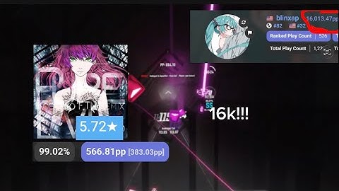 getting 16kpp on scoresaber with an ACC map??