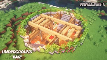 How to Build The ULTIMATE UNDERGROUND BASE | Minecraft Survival Base Tutorial