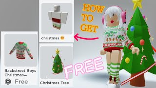 HOW TO GET FREE BACKSTREET BOYS CHRISTMAS SWEATER |ROBLOX ITEMS