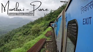 Mumbai to Pune SCENIC Train Journey | Magical BHOR Ghats | 11007 Deccan Express