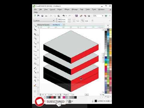 Coreldraw Tutorial - How To Create A 3D Block Design | Very Easy Trips