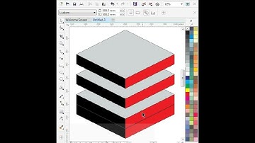 Coreldraw Tutorial - How To Create A 3D Block Design | Very Easy Trips & Tricks  Nabeel Graphics |