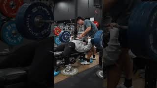 140KG BENCH @ 59kg BW 🤯 #powerlifting