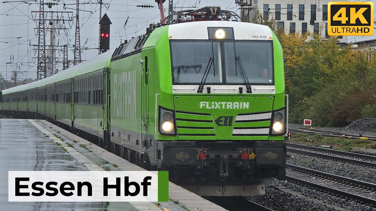 Essen Hbf 04.10.2025 - Starkregen, Verspätungen & intensiver Bahnverkehr im Ruhrgebiet