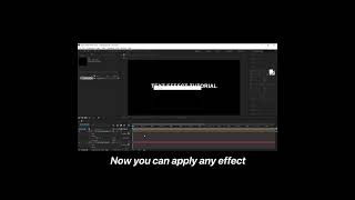 How To Apply Text Effect On a Particular Word..- After Effects Tutorial | #edit #shorts #tutorial