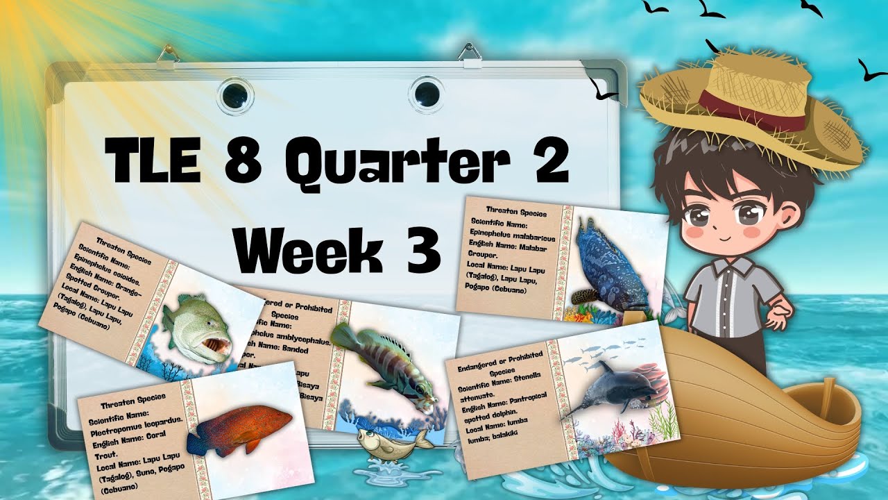 TLE 8 Quarter 2 Week 3. Species of Fish in the Philippines. Republic Act  10654.