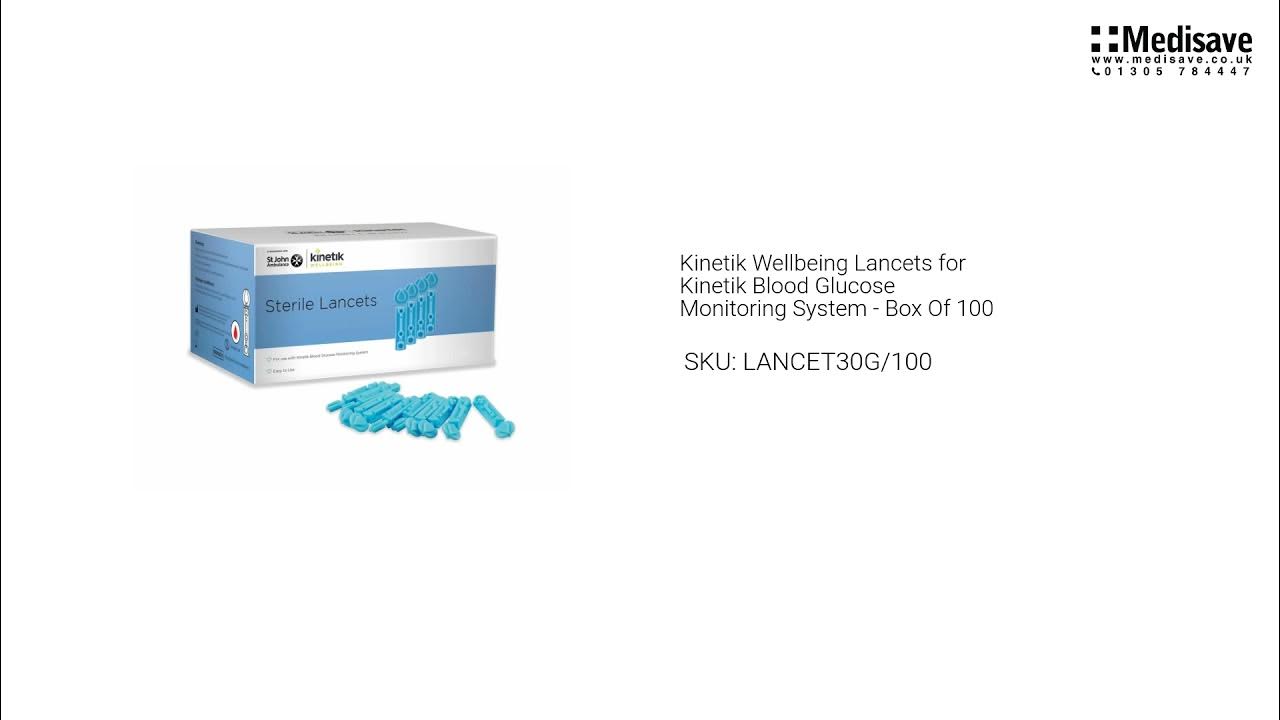 Wellbeing Lancets for Blood Glucose Monitoring System Box Of 100 LANCET30G 100