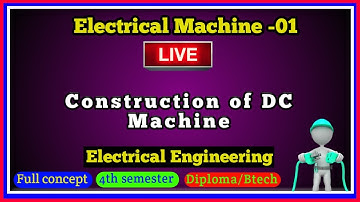 03.15 PM - Construction of DC Machine and Its Components | Electrical Machine-01| #diploma #btech |