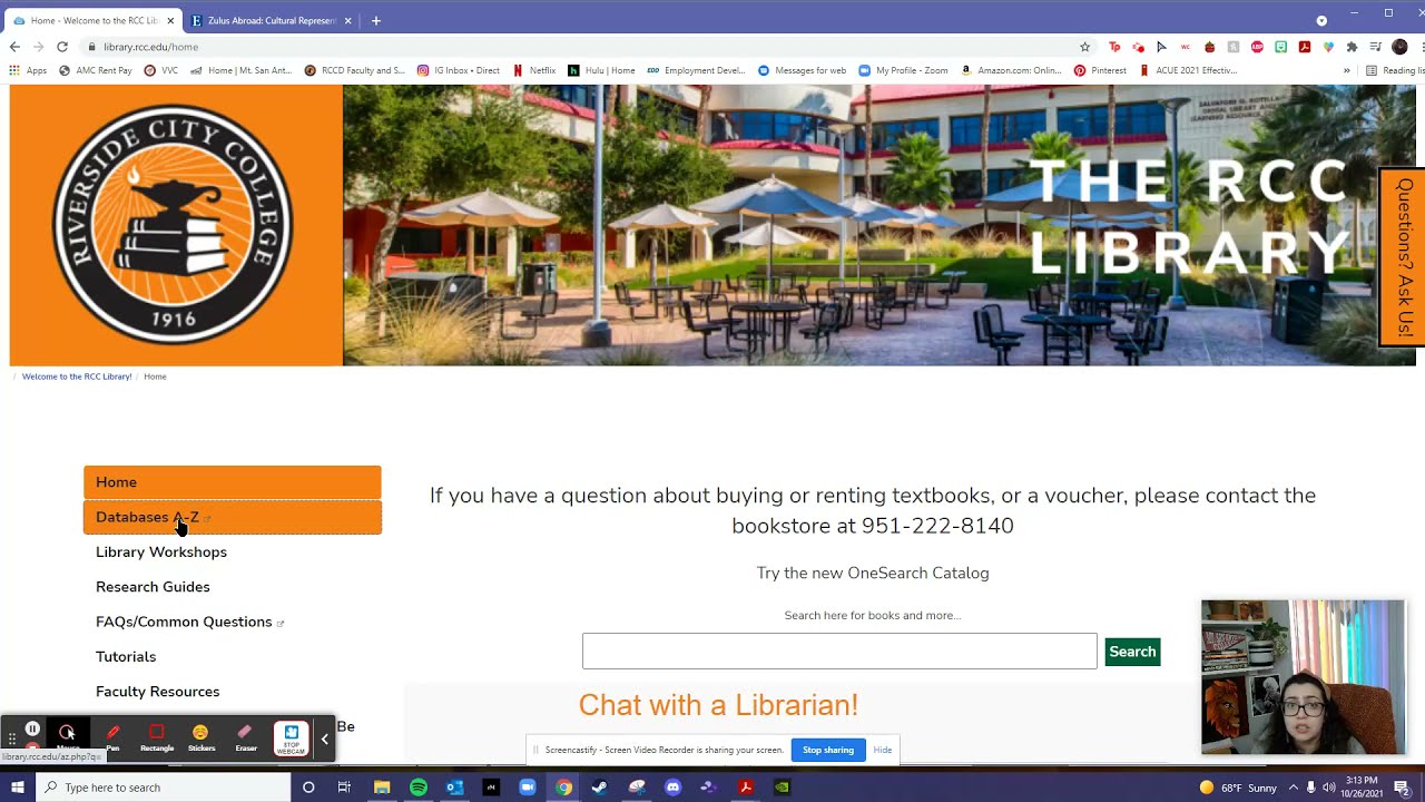 RCC Library Database Overview YouTube