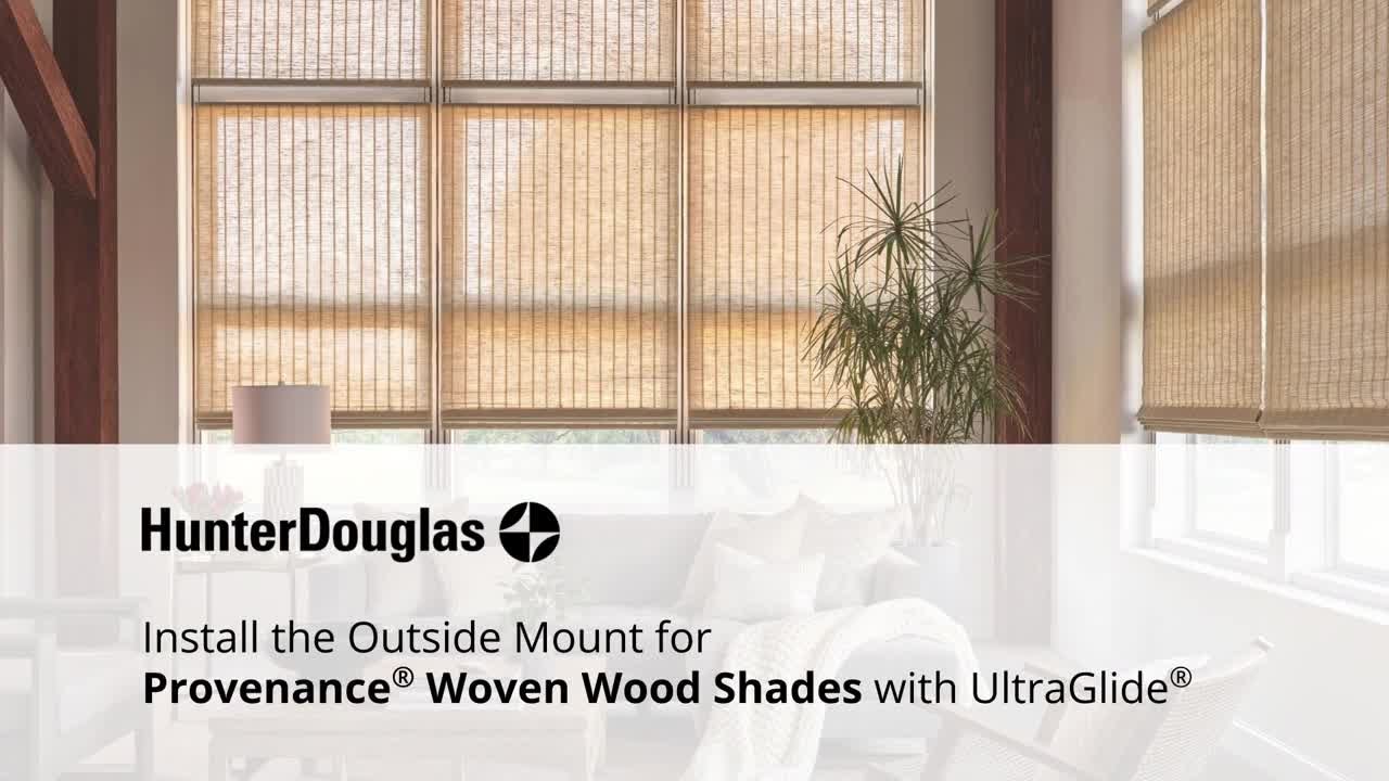 Install Provenance Woven Wood Shades Outside Mount