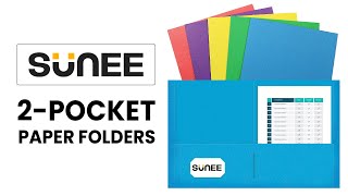 Versatile 2-Pocket Folders with Prongs for School, Office, and Home Organization