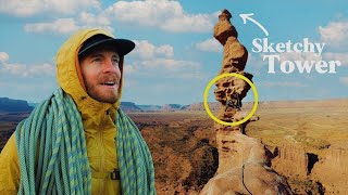 Ancient Art: The SPICIEST climb of the year! | Desert tower escapade in Moab, Utah