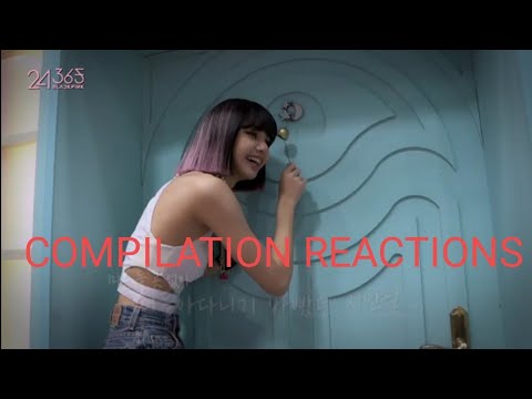 Part1 Compilation Reactions to Lisa on 24/365 WITH BLACKPINK EP 10 #blackpink #lisa