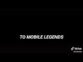 Welcome to mobile legends SERIES versi TIK TOK