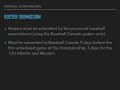 Baseball Canada nationals 2019 - Team informations