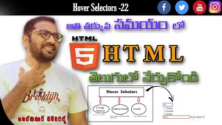 hover selectors-22|Hover selectors |Mouse Over CSS Effects-Hover Pseudo Selector|AnilKumar TechWorld