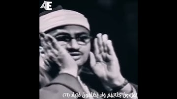 إحدى تجليات   القارئ الباكي 🗣️😭   الشيخ محمد صديق المنشاوي