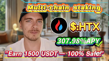 Easy HTX Staking for 307.98% Annual Yield! Simple Mining, Guaranteed Profit!