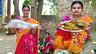 Chitol Fish Recipe || চিতল মাছের সর্ষে ঝাল || Shorshe Chitol Macher Jhol | Bengali Cuisine #villfood