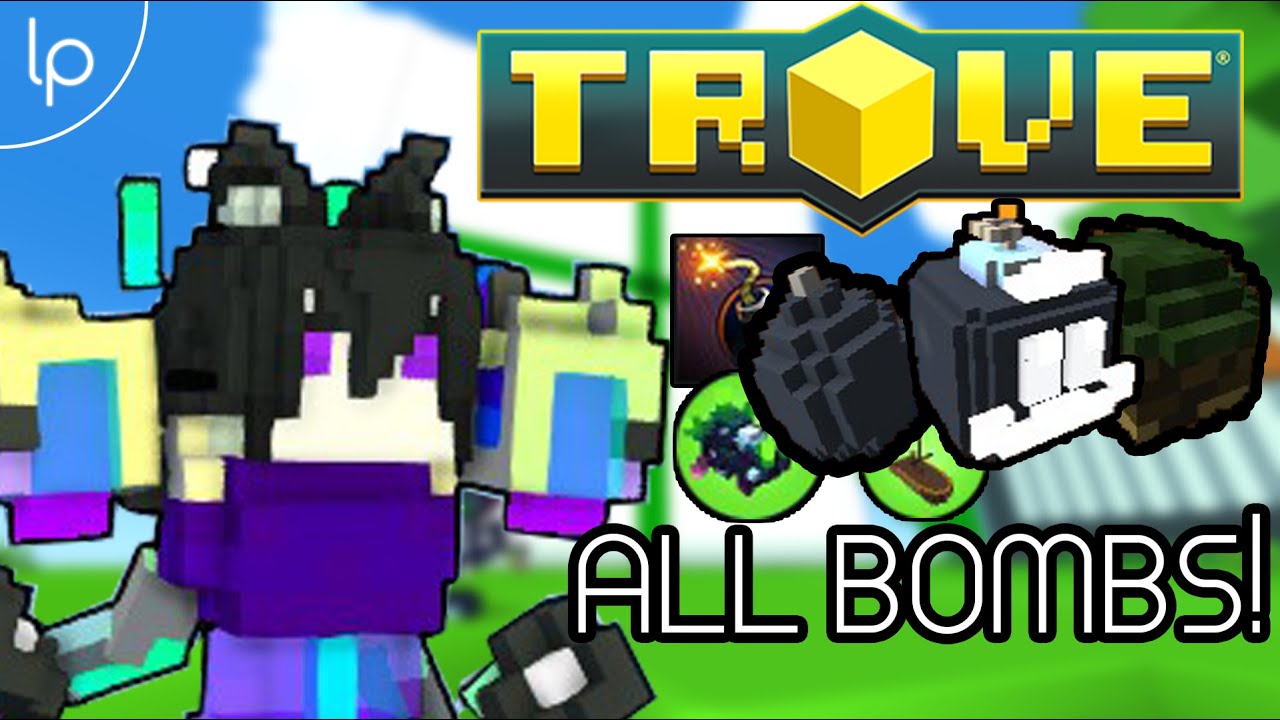 Trove Bombs' Blast Radius Comparison
