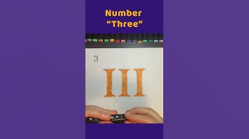 The Roman number "3" | Draw numbers, children learn, numbers, draw, 1234, schooling | song 1-100