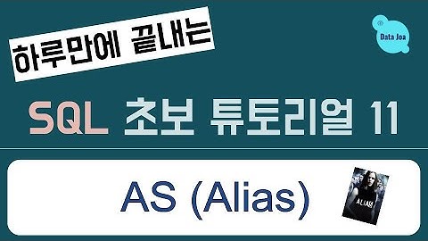 (하루만에 끝내는) 실전을 위한 SQL 무료 강의 - 11. As