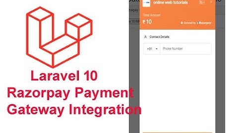 Razorpay Payment Gateway Integration | Part-2|Laravel tutorial | Razorpay Laravel 10  tutorial