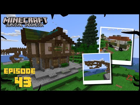 Bikin Rumah T-rex ✔️ │ Minecraft Survival Indonesia ep 43