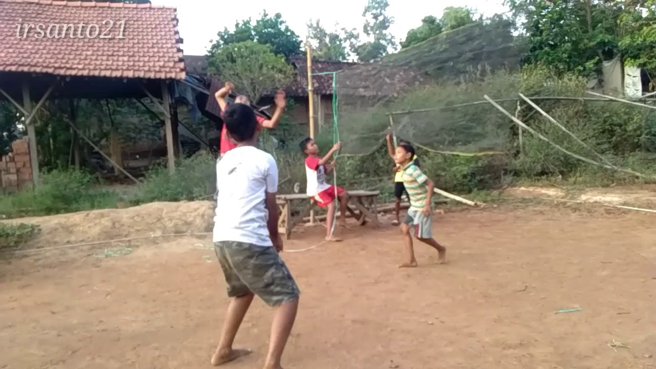 calon pemain volly nasional tingkat desa.... - YouTube