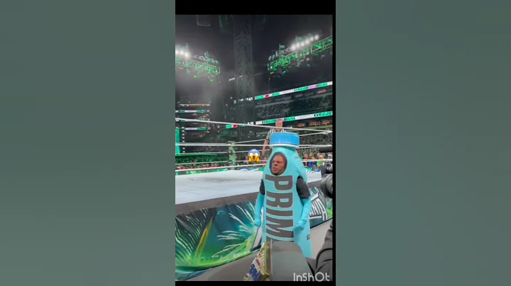 IShowSpeed gets RKO'D by Randy Orton #ishowspeed #wwe #wrestlemania #rko