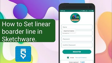 How to set Different Shapes, Border ,Stroke, Change Background in Sketchware 🔥