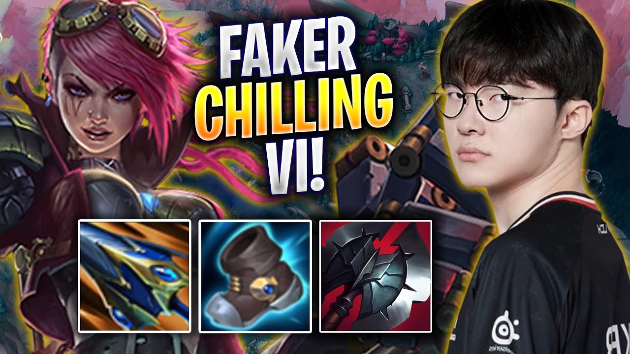 FAKER CHILLING WITH VI! - T1 Faker Plays Vi JUNGLE vs Xin Zhao! | Season 2025