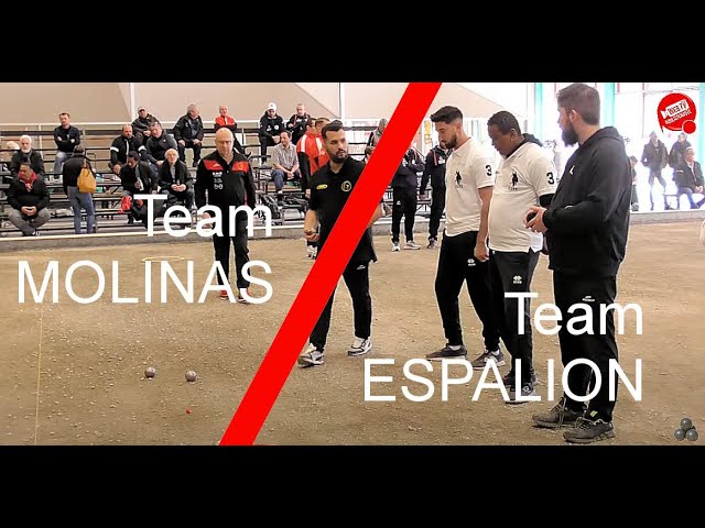 Miniature : Partie qualificative Team MOLINAS vs Team ESPALION : Marathon hivernal à pétanque de Genève 2023