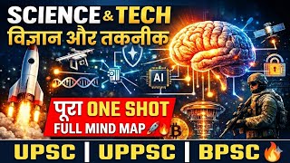 Science &Tech Oneshot Mind Map  आसान तरीके से 😱 | UPSC GS-3 Full Revision | हिंदी + English