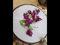 Buganvilias en 3d  💜 / Flores bordadas en alto relieve / Xoch Itl Creando y Más