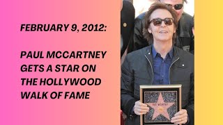 Beatles college humor? Paul McCartney making fun during his Hollywood Walk of Fame acceptance speech