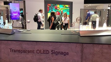 LG Transparent OLED Display at InfoComm18