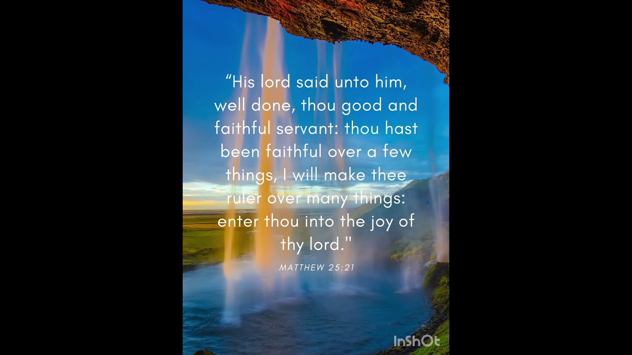 Matthew 25 21 KJV YouTube Matthew 25 21 KJV YouTube