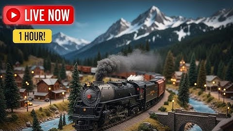 1 Hour of Pure Model Train Bliss: Relaxing Layout Run! part 1.. (Live)