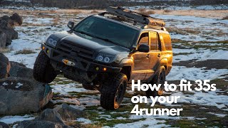 How to fit 35' tires on your  (4th gen) 4Runner