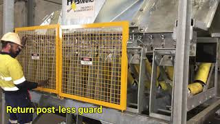 Post-less Conveyor Guard - H & B Mining