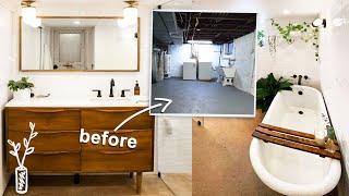 my dream spa basement bathroom makeover!