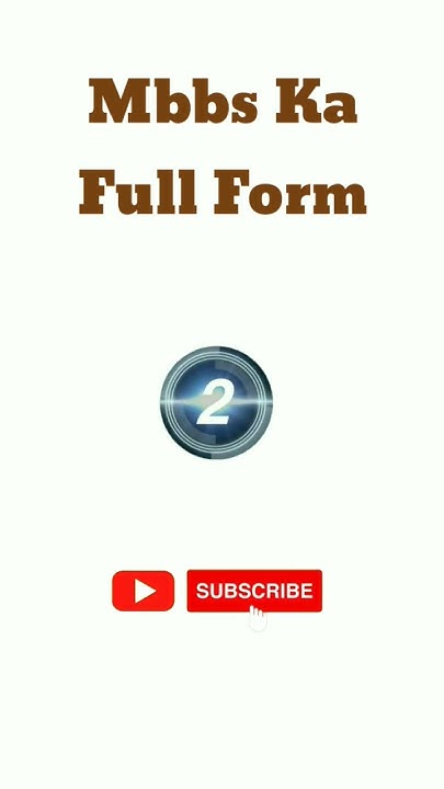 mbbs-ka-full-form-youtube