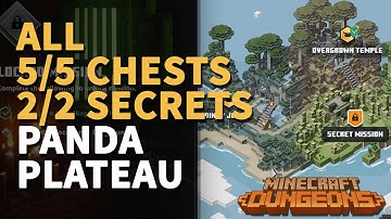 All Panda Plateau Secrets & Chests Minecraft Dungeons