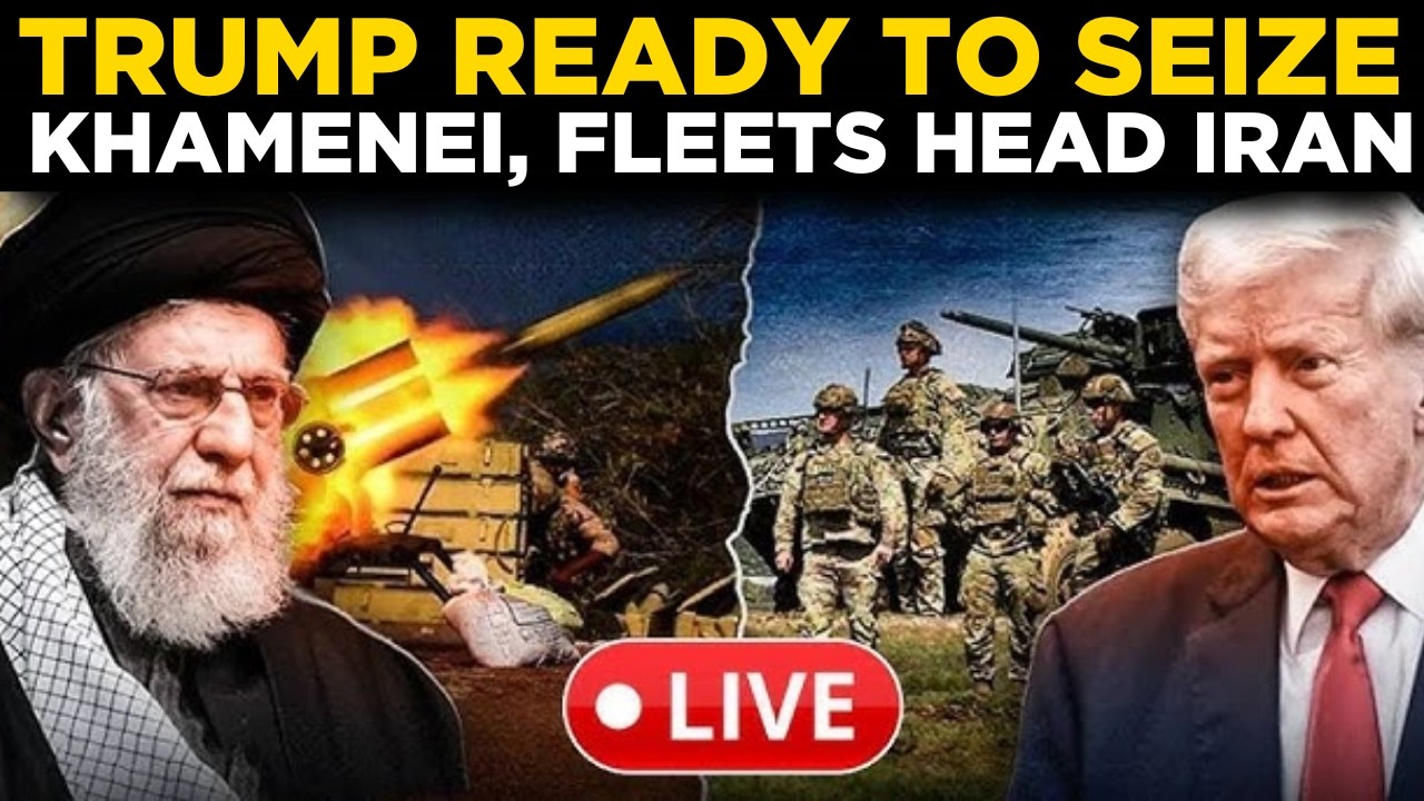 US Iran War LIVE | US Military Build-Up Near Iran Sparks Khamenei Arrest Rumors | TRUMP NEWS