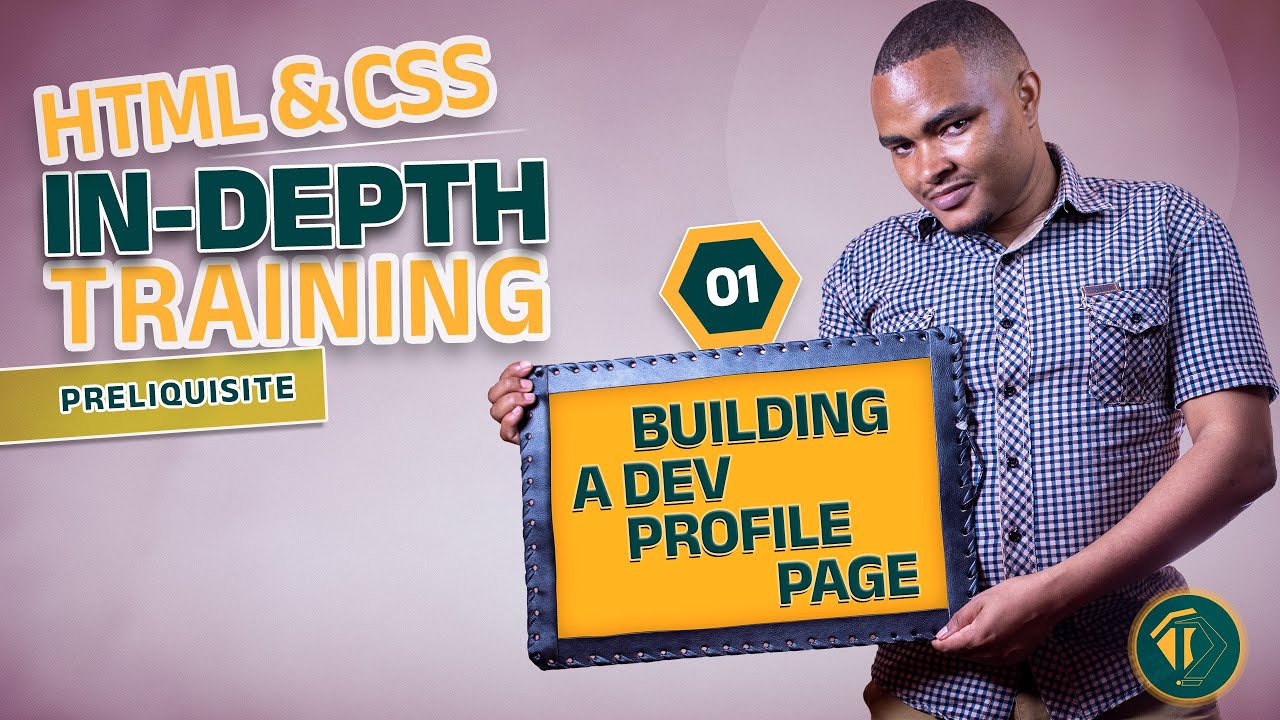 HTML & CSS For Beginners Full Course(#01): The developer Profile Page ...