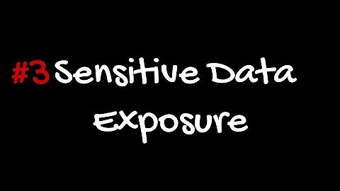 #3  Sensitive Data Exposure OWASP TOP 10 - 2021 - بالدارجة