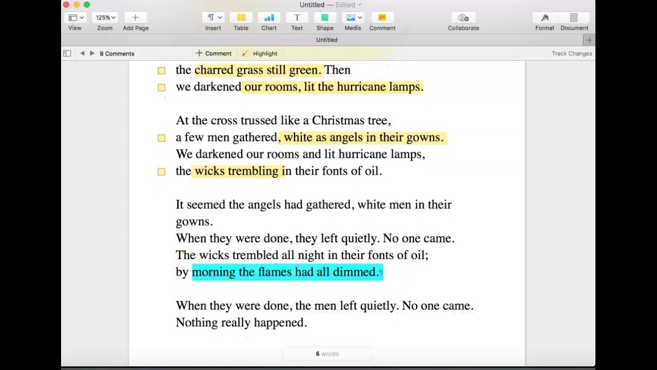 Annotating Natasha Tretheway's "Incident" YouTube