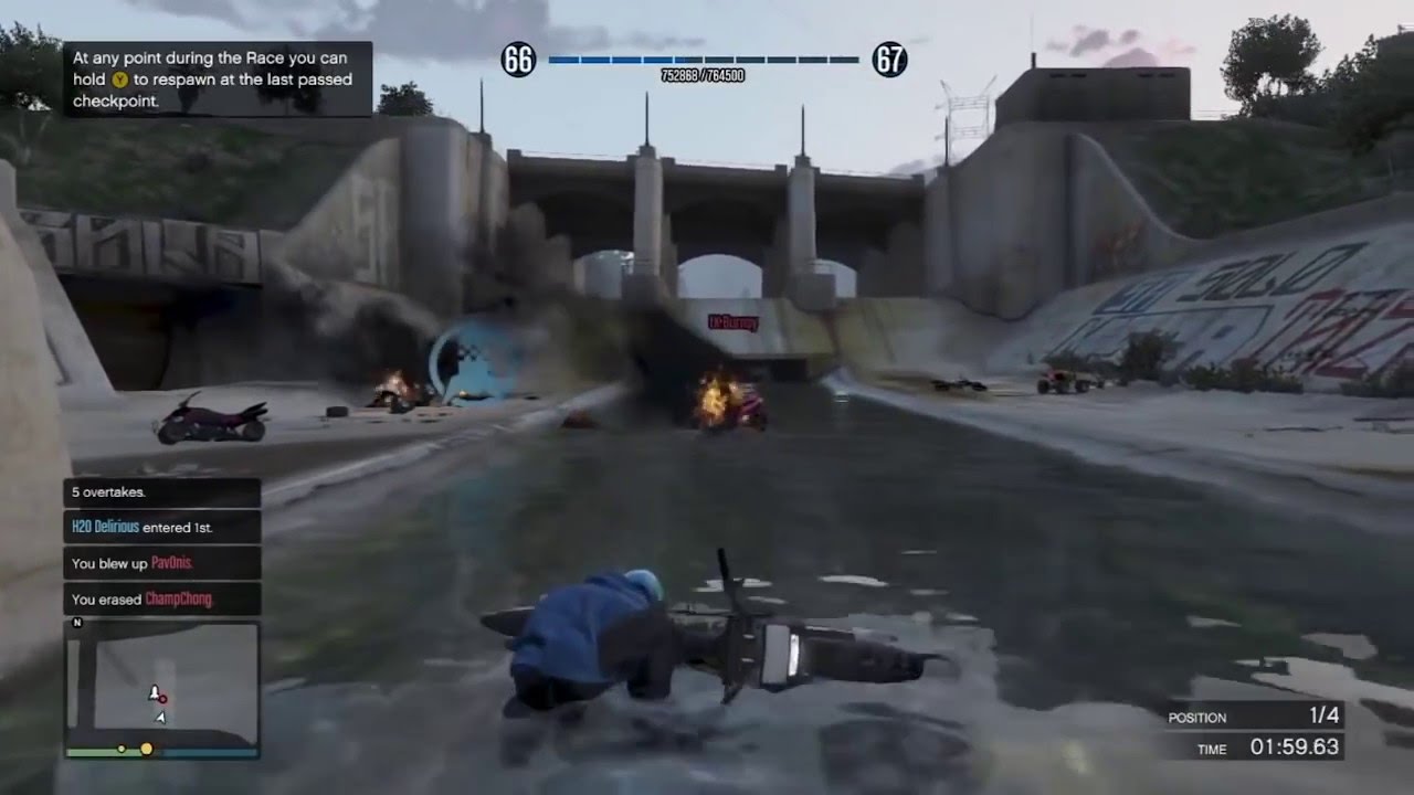 H2O Delirious - GTA有趣時刻：賽車w/MinnesotaBurns、ChampChong、TypicalGamer（Funny Racing Fighting）中文字幕