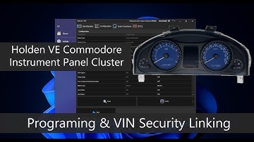 Holden VE Commodore Instrument Panel Cluster (IPC) Programming and VIN Security Linking